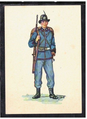 Cartolina militare uniformi - cartolina,