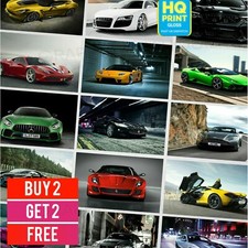 62 POSTER SUPER CAR STAMPE