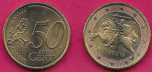 Lithuania euro cent 2015 - 50,