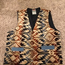 Gilet turco vintage 100% cotone e denim taglia 1 adatto a tutti gli spiriti europei Disan