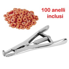 PINZA TENAGLIA MORSA ELASTRATOR PER CASTRAZIONE AGNELLI VITELLI APPLICATORE 