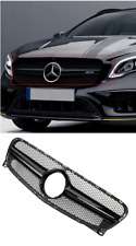 ✅ Griglia radiatore sportiva per Mercedes GLA W156 X156 AMG 45 OTTICA NERA NUOVA
