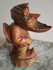 ANRI Gnomo Vintage Folletto Troll Legno intagliato ELF ITALY WOOD CARVINGvintage