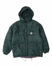 NORTH SAILS Giacca imbottita con cappuccio uomo UK 40 Large verde RR01