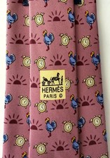 Hermès Hermes Cravatta Tie  Krawatte 7566 SA - Twill de Soie Rooster - New