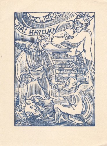 Exlibris libretto stampa - libretto, su