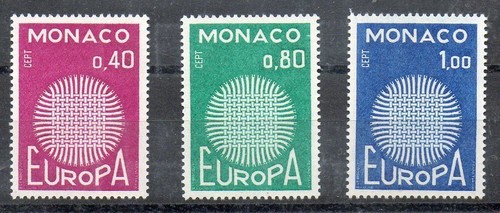 Francobollo monaco europa - di,