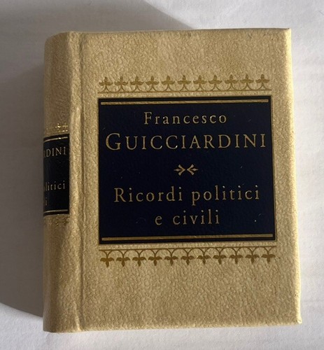 Miniatura libro guicciardini - miniatura,