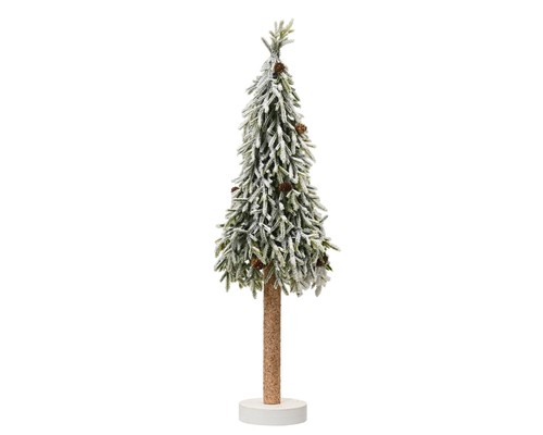 Albero natale innevato con - di,