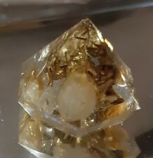 Piramide ORGONITE 3 CHAKRA QUARZO CITRINO Energia orgone ki wicca tower buster