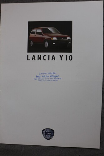 Brochure lancia y10 - brochure,