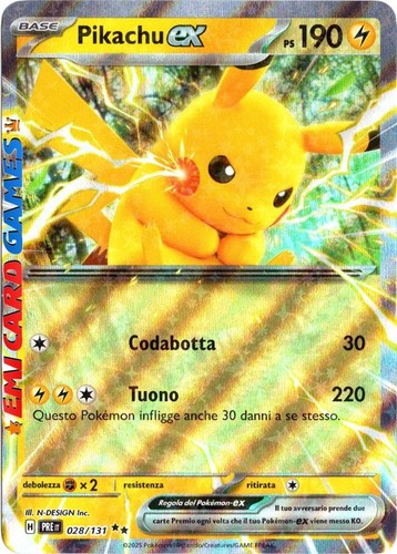 Pikachu 028 131 pre - ex,