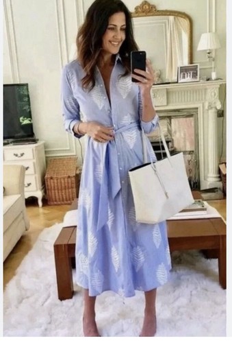 Zara camicia lunga midi abito - lunga,