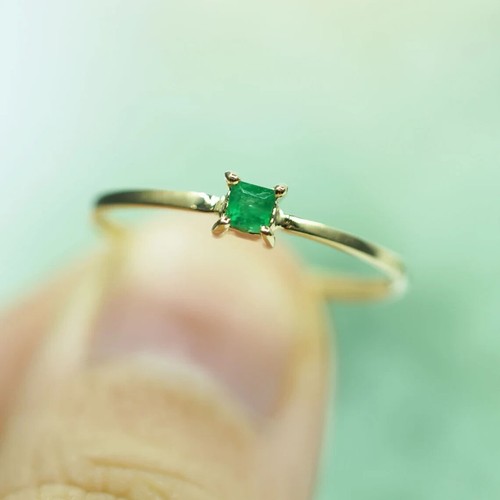 Anello donna smeraldo naturale