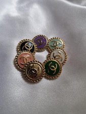 SET 7 BOTTONI SMALTATI