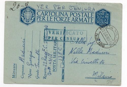 1940 storia postale - postale,