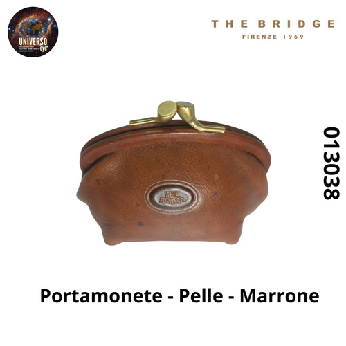 Portamonete pelle marrone - portamonete,