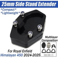 Prolunga cavalletto laterale 25 mm per Royal Enfield Himalayan 450 24+ alluminio acciaio inox