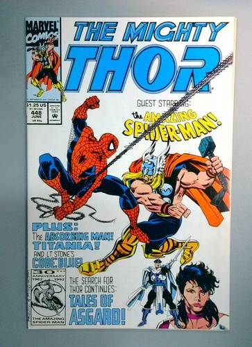 Thor 448 spider man marvel - thor, #448