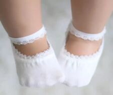 Confezione da 2 paia di Calze Calzini con pizzo bambini M 3 6 MESI 0011 