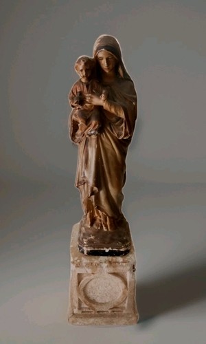 Antica statua madonna col - antica,