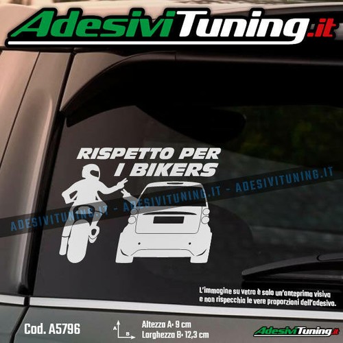Adesivo rispetto per bikers - adesivo,