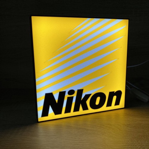 Nikon logo light box lampada - nikon,