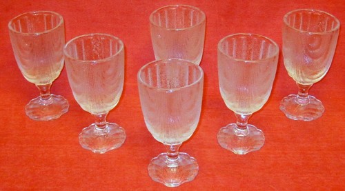 Set calici vetro pressato - set, 6