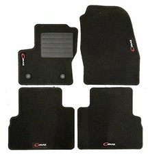 TAPPETINI AUTO IN MOQUETTE SU MISURA 4 LOGHI 2 FIX TONDI X PER C-MAX 2 2010>2015