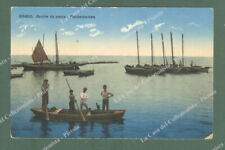 GRADO, Gorizia. Barche da pesca. Cartolina d'epoca viaggiata