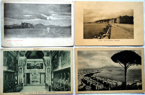 Napoli quattro cartoline - quattro,