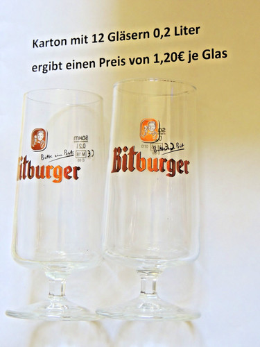 Bicchieri birra bitburger - birra,