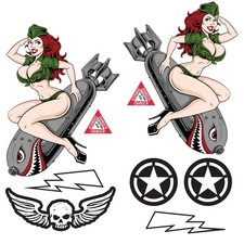 Set Adesivi Bombe Via Pin Up