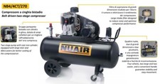 Compressore a cinghia bistadio- pistone trifase 270lt NUAIR