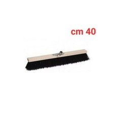 SCOPA SPAZZOLONE INDUSTRIALE CON SETOLE NYLON RIGIDE CM 40 FERRO senza manico