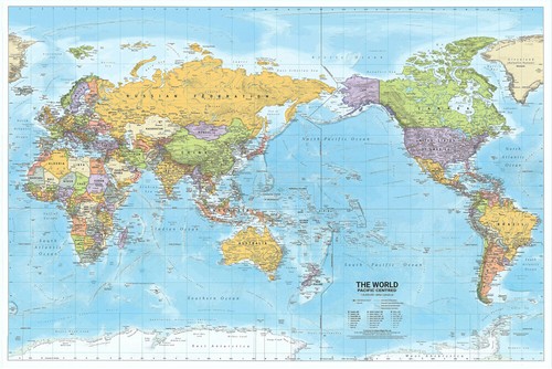 Poster politico mappa - , del