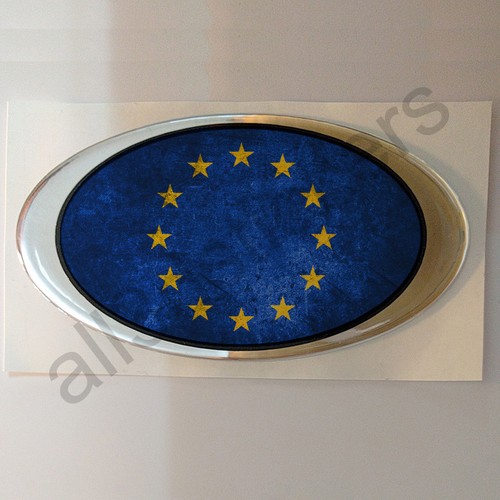 Adesivi europa sporco ovale - europa,