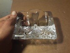 PORTAPIPE IN CRISTALLO EXTRACHIARO DIM. 8X6X12,5 PIUTTOSTO PESANTE