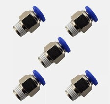 5Pcs 1/4" Tubo OD X 1/8" NPT
