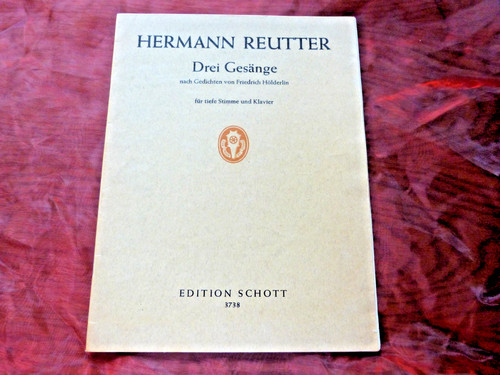 Hermann reutter tre canti - canti, di