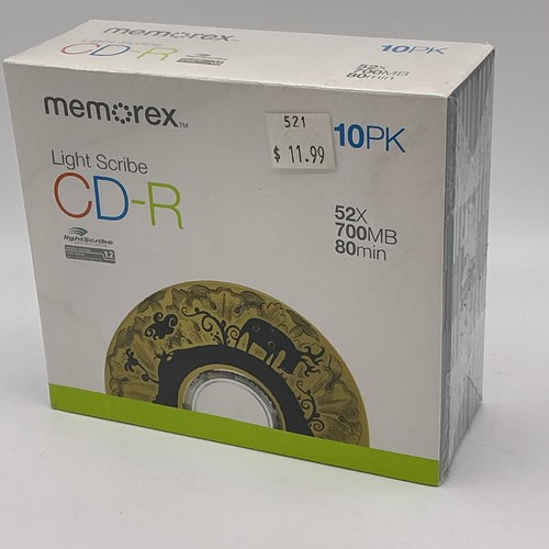 Memorex lightscribe 52x - lightscribe, cd-r