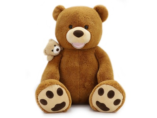 Peluche maggie orso cucciolo - peluche, c/cucciolo