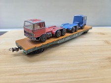 Mehano HO H0 OTTIMO CARRO MERCI PIANALE Con 2 Motrici Mercedes X Lima FS 