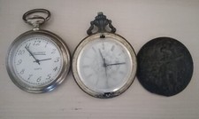 COPPIA OROLOGI DA TASCA TASCHINO D'EPOCA NON FUNZIONANTI