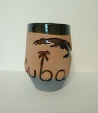 Tazza Cuba, artigianato cubano.(Souvenir da un viaggio a Cuba,condizioni buone).
