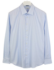 Camicia Formale Slim Fit Traveller Suitsupply Uomo 44 / 17 1/2 Blu