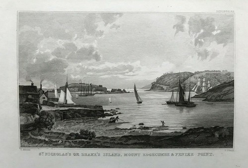 1829 antique print drake s - print;, drake's