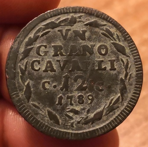 Moneta grano cavalli 1789 - 12,