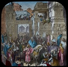 Magic lantern slide mordecais - lantern,