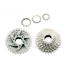 OTTUPLA CASSETTA 8V 12-32  CROMATA BICI COMPATIBILE SHIMANO SUNRACE